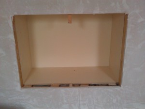 The attic conversion progresses and the cabinet begins to take shape.